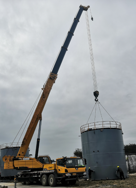 埃力生乙醇儲罐安裝工程